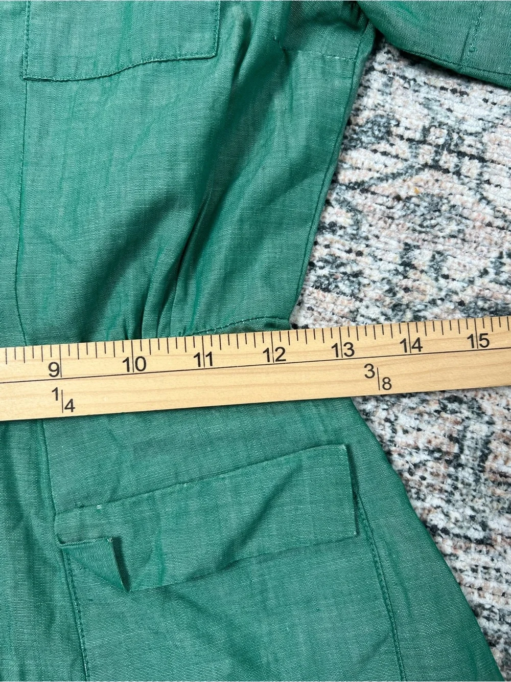 Vintage Official Girl Scout Dress 100% Cotton Green Girls 10/12
